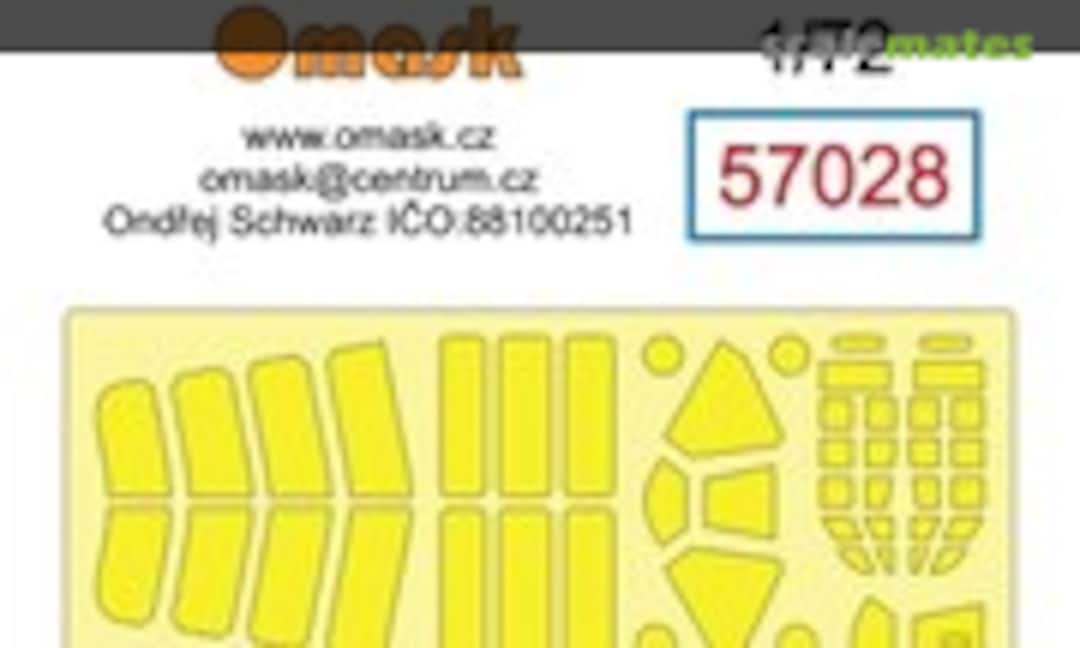 1:72 Brewster Buffalo mask (Omask 57028) 57028