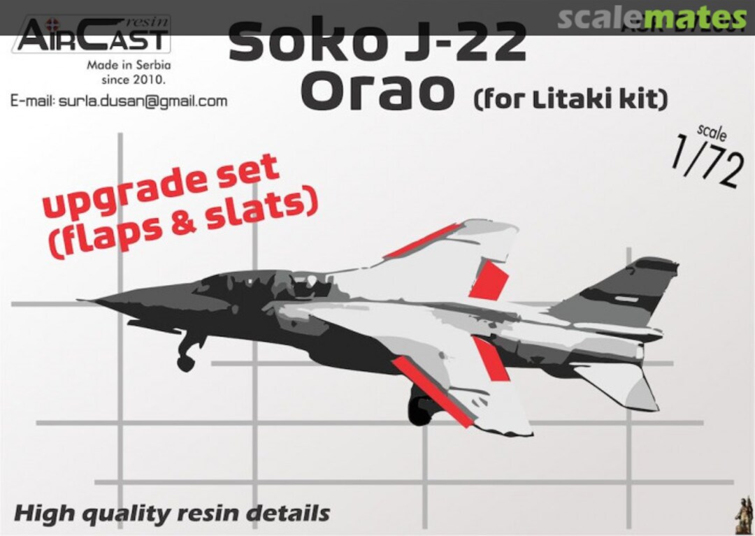 Boxart Soko J-22 Orao (for Litaki kit) ACR-D72001 Air Cast Resin Boxart Soko J-22 Orao (for Litaki kit) ACR-D72001 Air Cast Resin