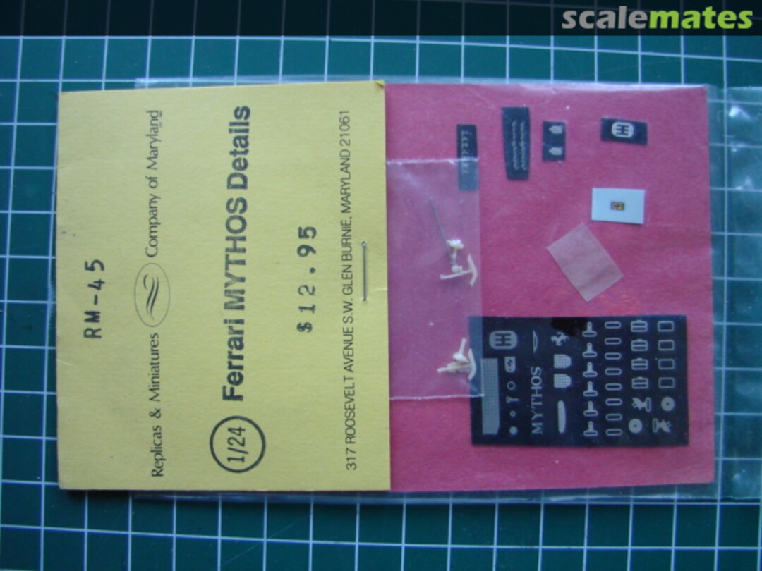 Boxart Ferrari Mythos RM-45 Replicas & Miniatures Company of Maryland