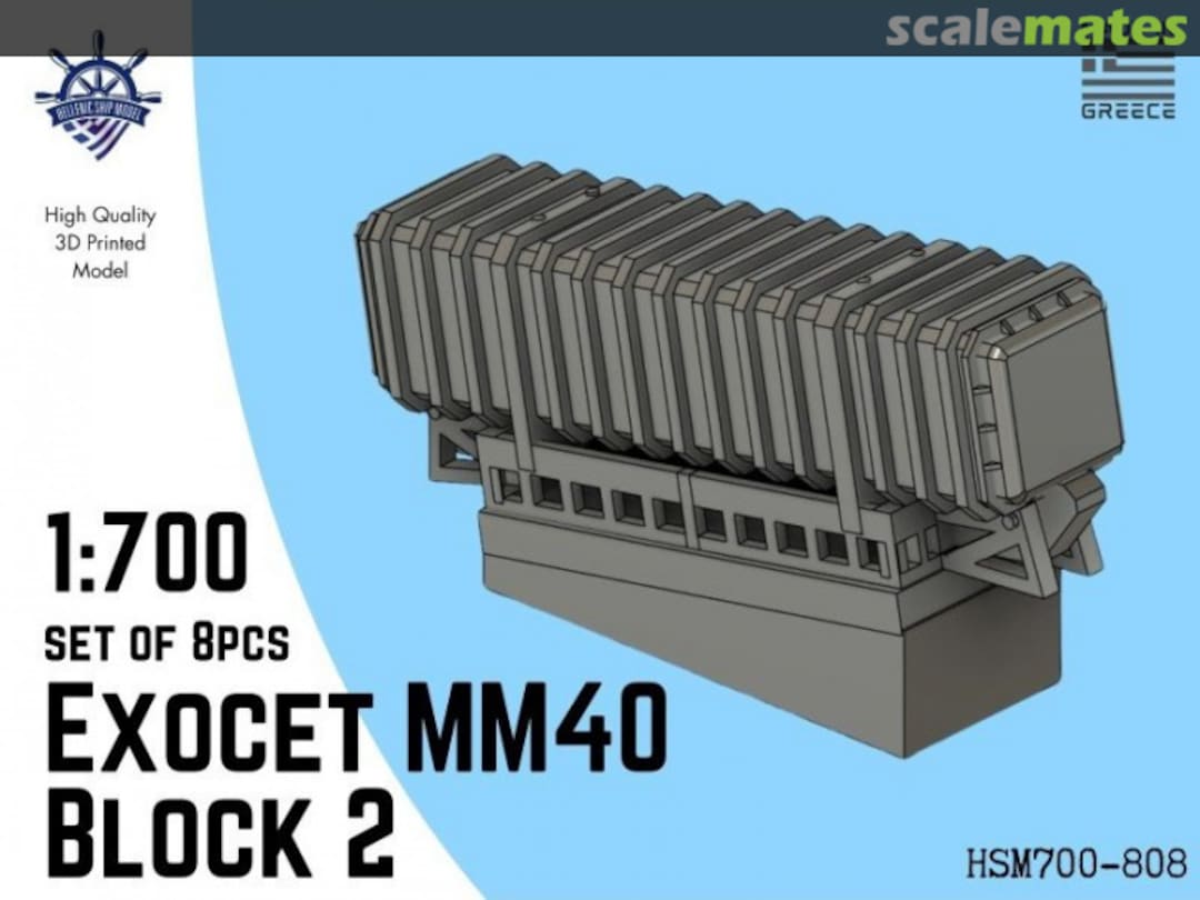 Boxart Exocet MM40 Block 2 HSM700-808 Hellenic Ship Model Boxart Exocet MM40 Block 2 HSM700-808 Hellenic Ship Model