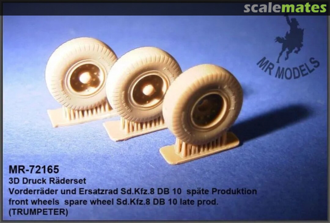 Boxart Front Wheels and Spare Wheel Sd.Kfz.8 DB 10 (late version) MR-72165 MR Modellbau Boxart Front Wheels and Spare Wheel Sd.Kfz.8 DB 10 (late version) MR-72165 MR Modellbau