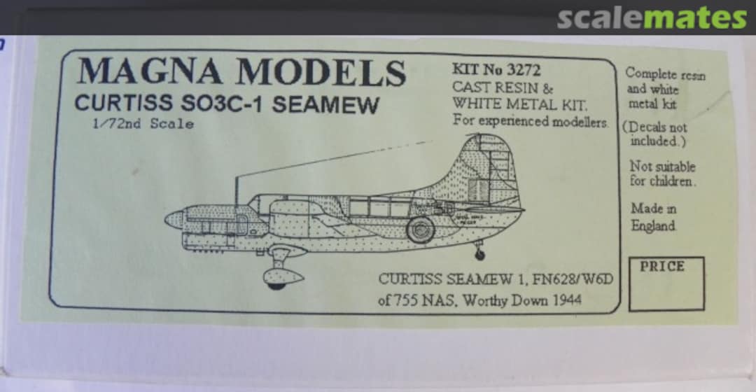 Boxart Curtiss SOC3C-1 Seamew 3272 Magna Models