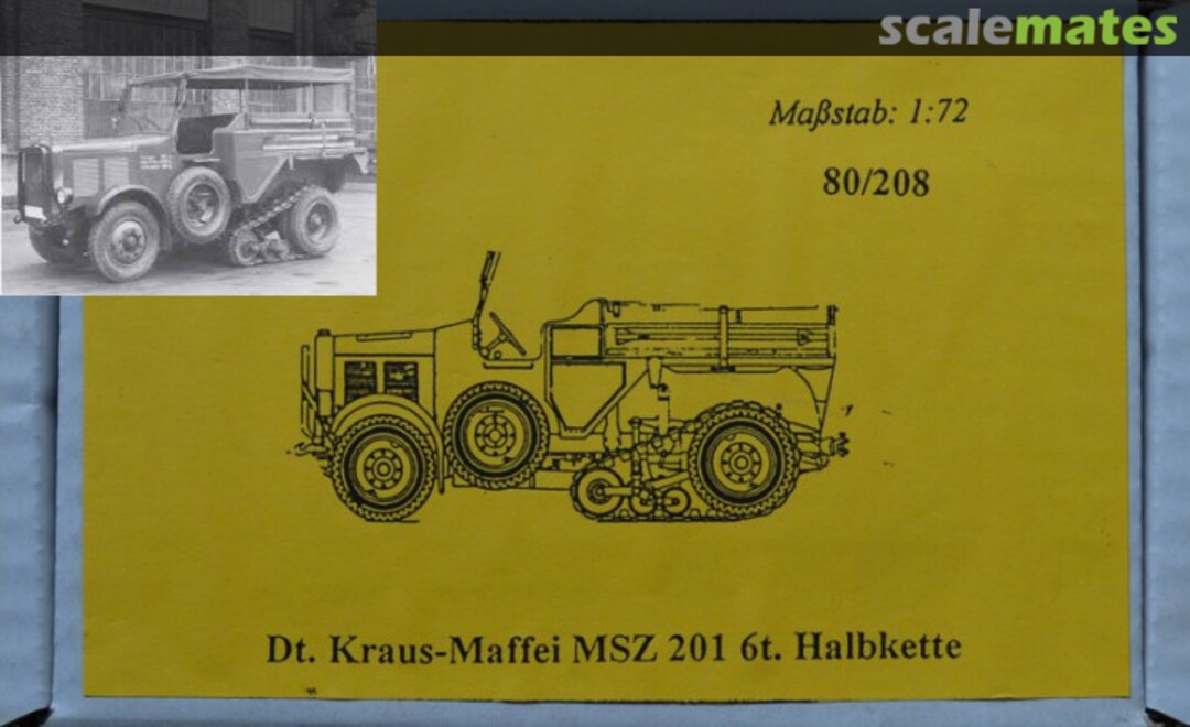 Boxart Kraus-Maffei MSZ 201 6t. (1931) 80/208 M.G.M. Boxart Kraus-Maffei MSZ 201 6t. (1931) 80/208 M.G.M.