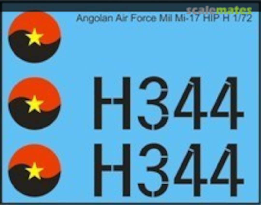 Boxart Angolan Air Force Mil Mi-17 Hip H MAV-AA7203 MAV Decals Boxart Angolan Air Force Mil Mi-17 Hip H MAV-AA7203 MAV Decals