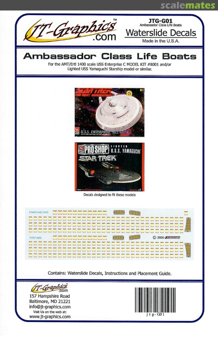 Boxart Ambassador Class Life Boats JTG-G01 JT-Graphics Boxart Ambassador Class Life Boats JTG-G01 JT-Graphics