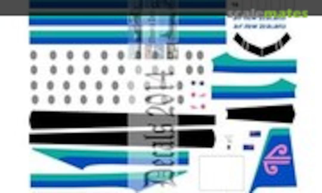 1:144 Air New Zealand F27 Final scheme (Oldmodels Decals OMD0128) OMD0128