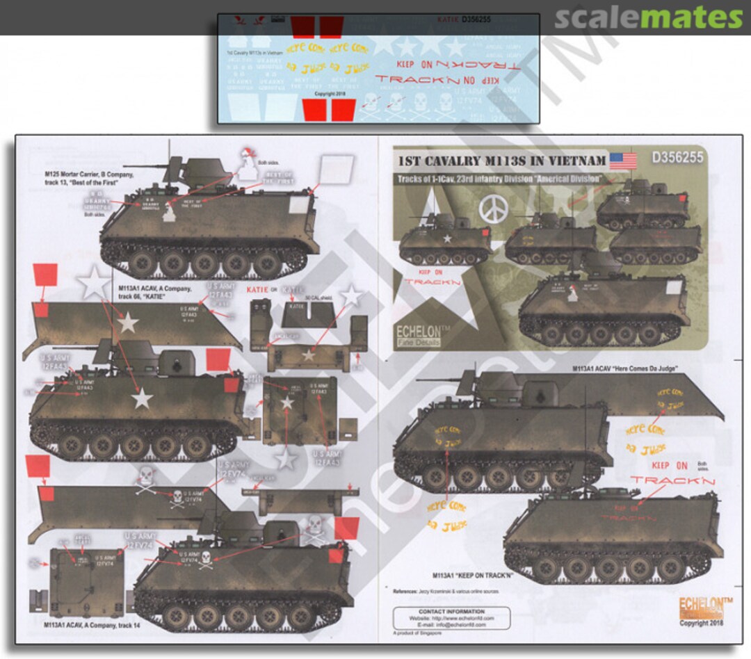 Boxart 1st Cavalry M113s in Vietnam D356255 Echelon Fine Details Boxart 1st Cavalry M113s in Vietnam D356255 Echelon Fine Details