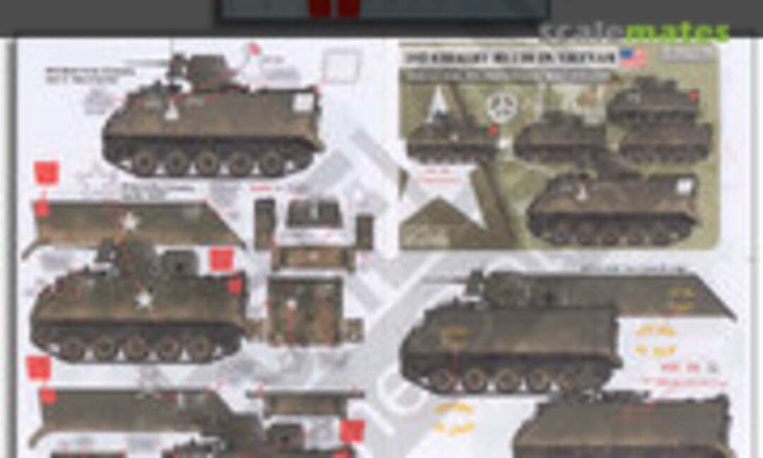 1:35 1st Cavalry M113s in Vietnam (Echelon Fine Details D356255) D356255