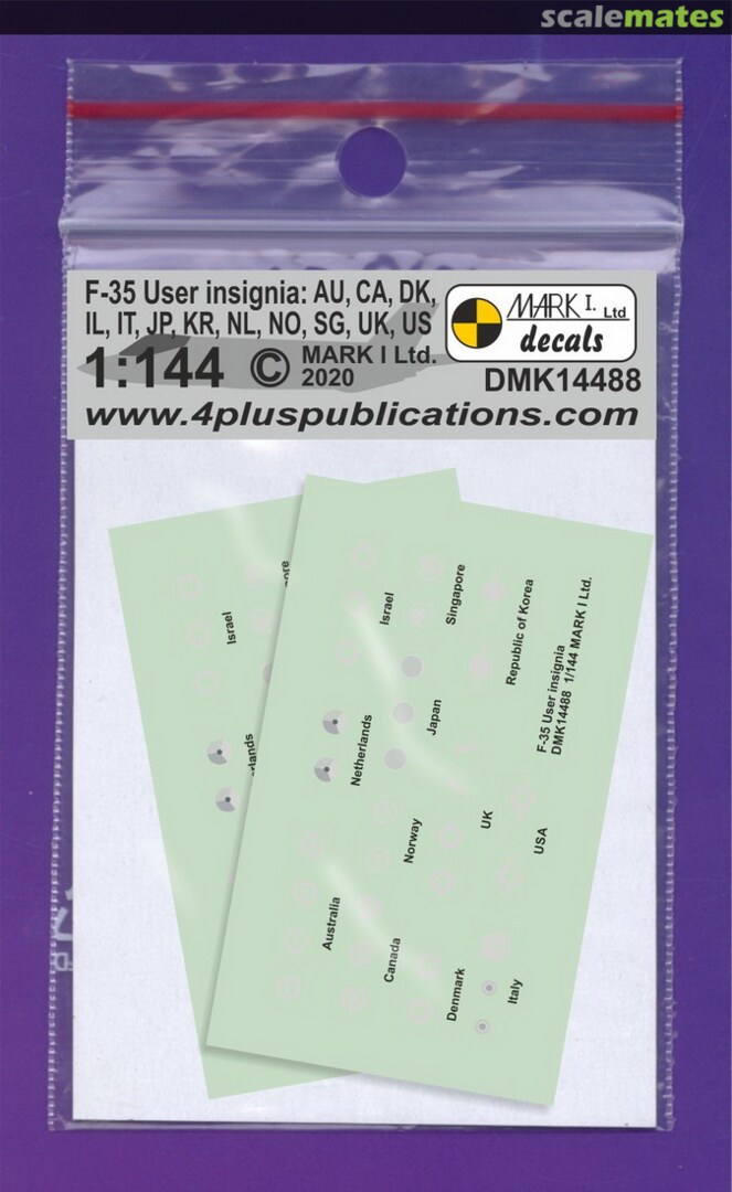 Boxart F-35 Lightning II Users - insignia: DMK14488 Mark I Models Boxart F-35 Lightning II Users - insignia: DMK14488 Mark I Models