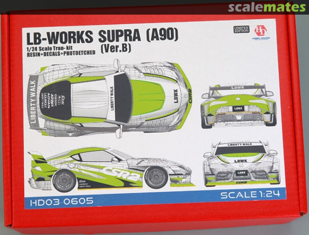 Boxart LB-Works Supra (A90)(Ver.B) Trans-Kit HD03-0605 Hobby Design Boxart LB-Works Supra (A90)(Ver.B) Trans-Kit HD03-0605 Hobby Design