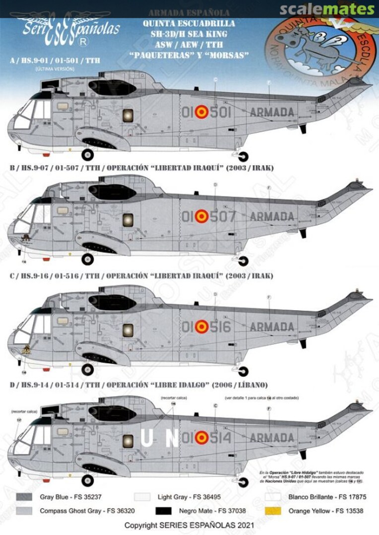 Boxart SH-3D/H Sea King ASW / AEW / TTH SE3172 Series Españolas
