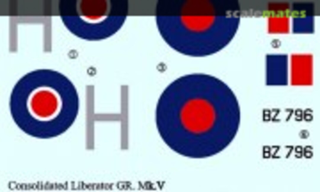 1:72 Consolidated Liberator GR.V (Mini Print Decal 72503) 72503