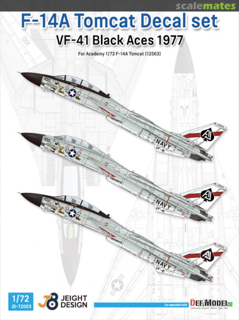 Boxart F-14A Tomcat Decal set JD-72003 Jeight Design Boxart F-14A Tomcat Decal set JD-72003 Jeight Design