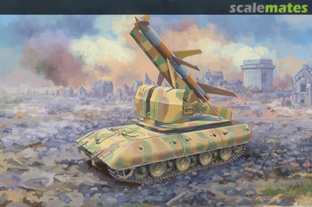 Boxart E-100 Flakpanzer w/Flakrakete Rheintocher I 09586 Trumpeter Boxart E-100 Flakpanzer w/Flakrakete Rheintocher I 09586 Trumpeter