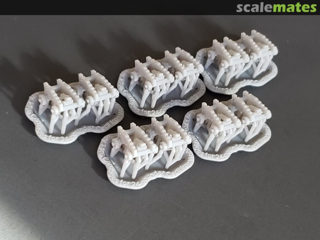 Boxart US Navy Carriages for 24-pounder Cecil Iron Works Cannons 146-carriages 24#-10 Model Monkey