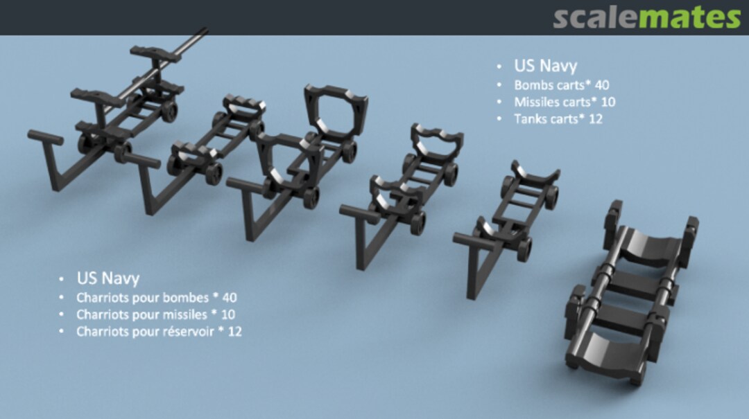 Boxart Assortment of US Navy carts 3D350200 L'Arsenal Boxart Assortment of US Navy carts 3D350200 L'Arsenal