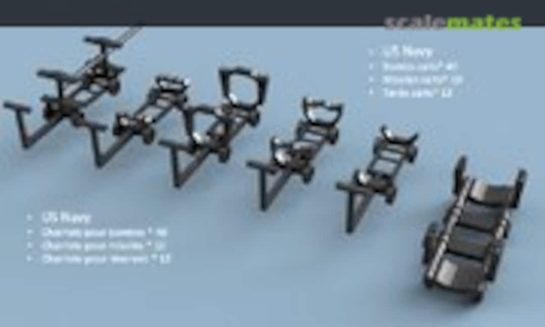 1:350 Assortment of US Navy carts (L'Arsenal 3D350200) 3D350200