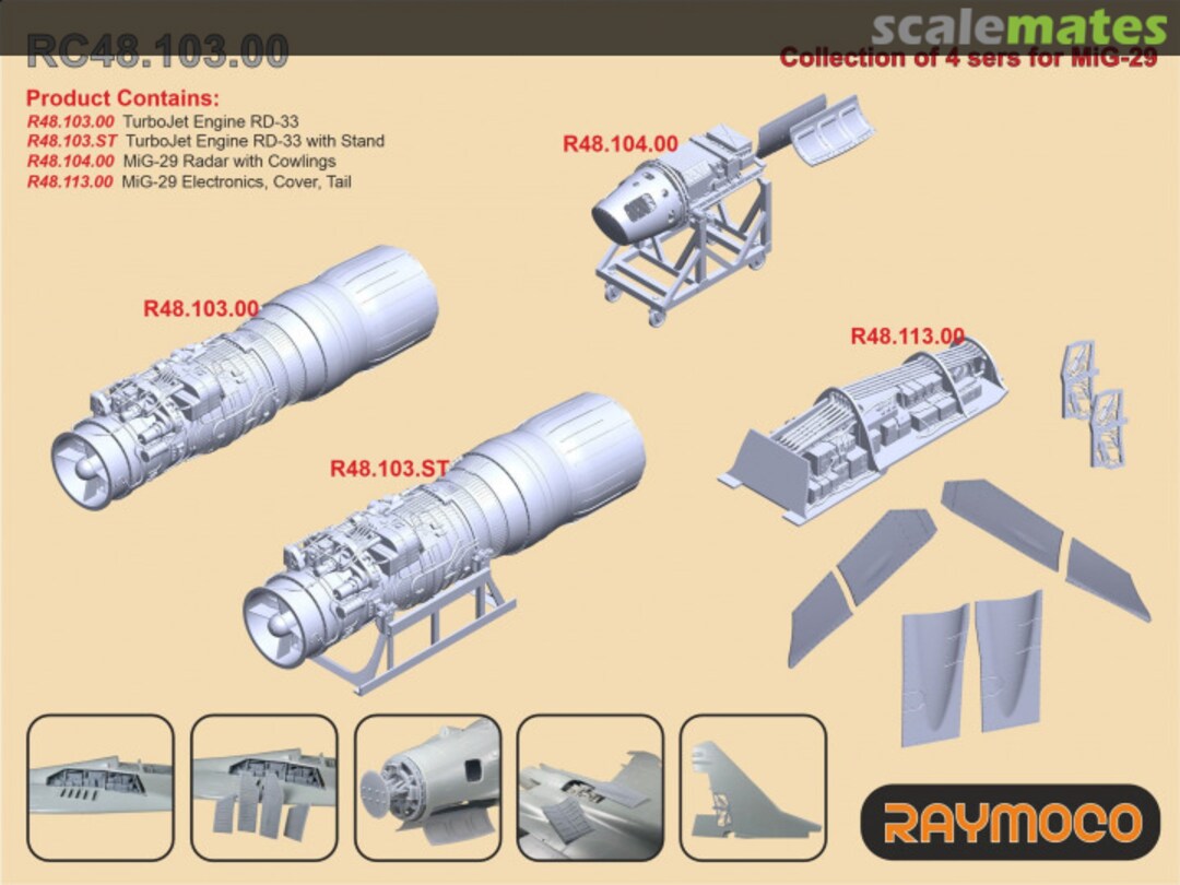 Boxart MiG-29 Collection of 4 sets RC48.103.00 Raymoco Boxart MiG-29 Collection of 4 sets RC48.103.00 Raymoco