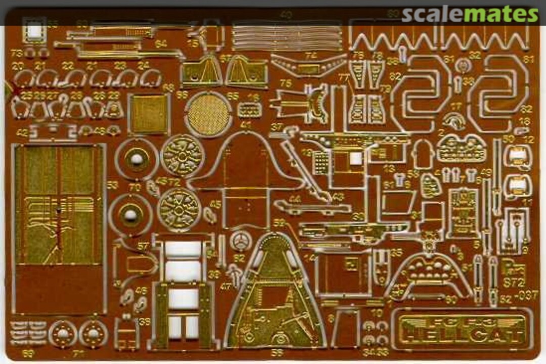Boxart F6F-3 Hellcat S72-037 Part Boxart F6F-3 Hellcat S72-037 Part