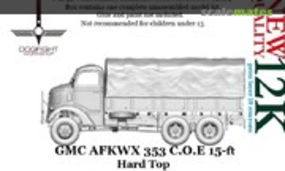 1:72 GMC AFKWX 353 15ft body - Hard Top (Dogfight Workshop 72A09) 72A09