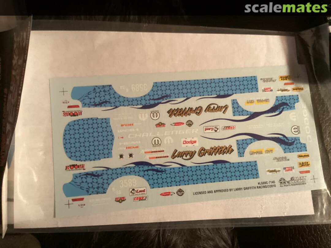Boxart Larry Griffith New Gen Challenger 7145 Slixx Decals Boxart Larry Griffith New Gen Challenger 7145 Slixx Decals