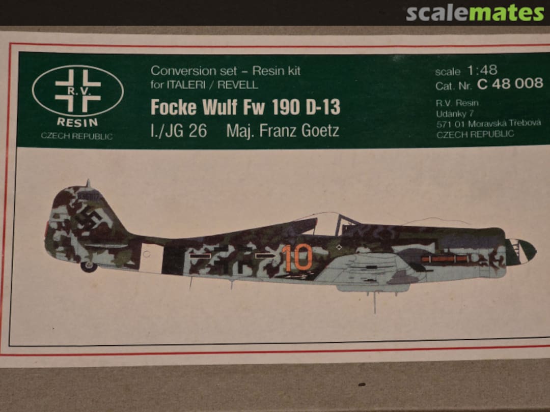 Boxart Focke Wulf Fw 190D-13 C 48008 R.V. Resin Boxart Focke Wulf Fw 190D-13 C 48008 R.V. Resin