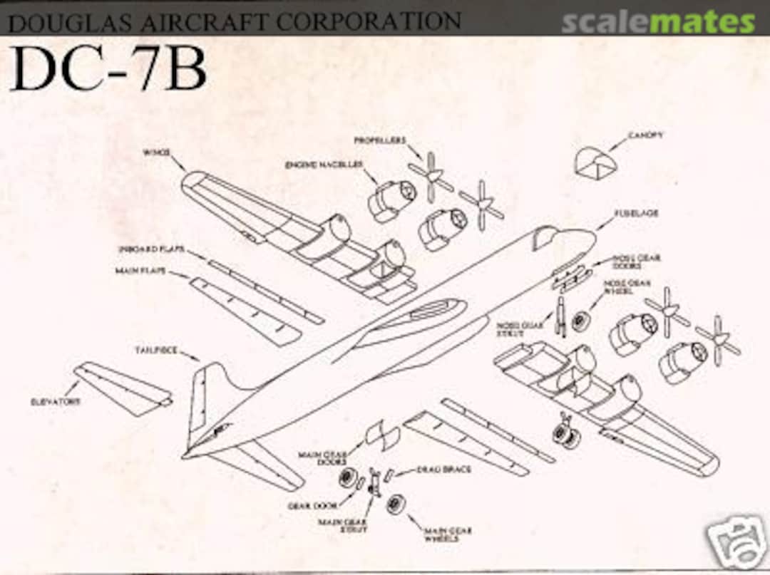 Boxart Douglas DC-7B CM44-DC7B Contrails Boxart Douglas DC-7B CM44-DC7B Contrails
