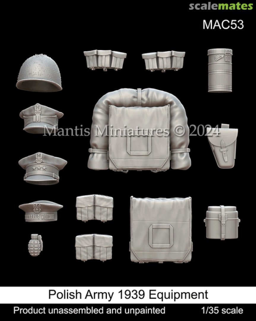 Boxart Polish Army 1939 Equipment MAC53 Mantis Miniatures