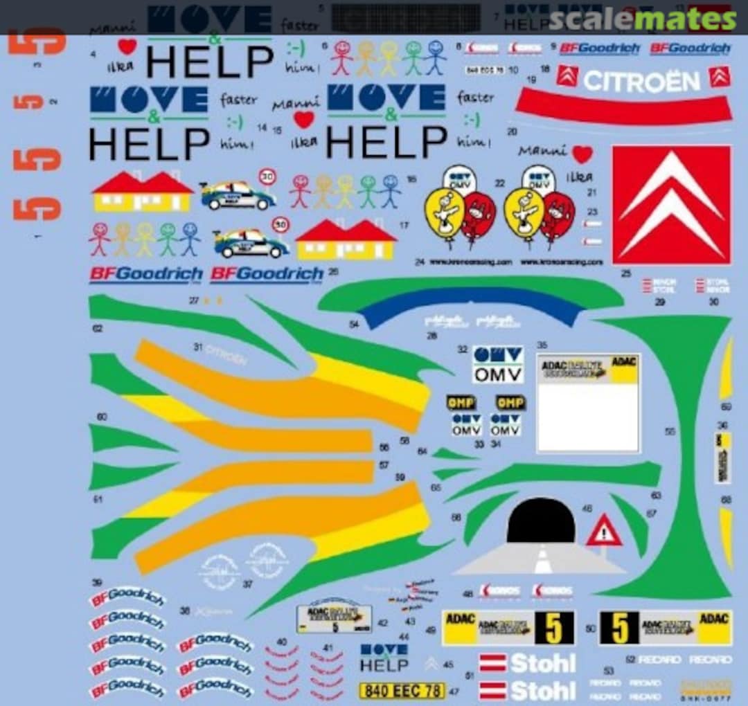 Boxart Citroën Xsara WRC 2007 SHK-D077 Shunko Models Boxart Citroën Xsara WRC 2007 SHK-D077 Shunko Models