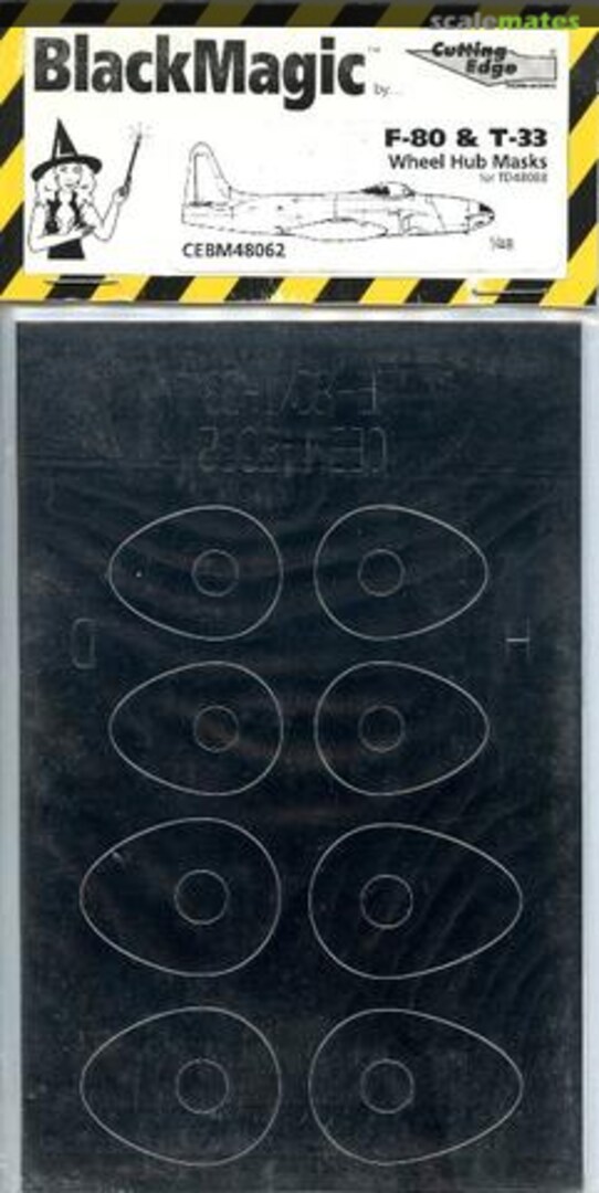 Boxart F-80/T-33 Wheel Hub Masks CEBM48062 Cutting Edge Modelworks Boxart F-80/T-33 Wheel Hub Masks CEBM48062 Cutting Edge Modelworks