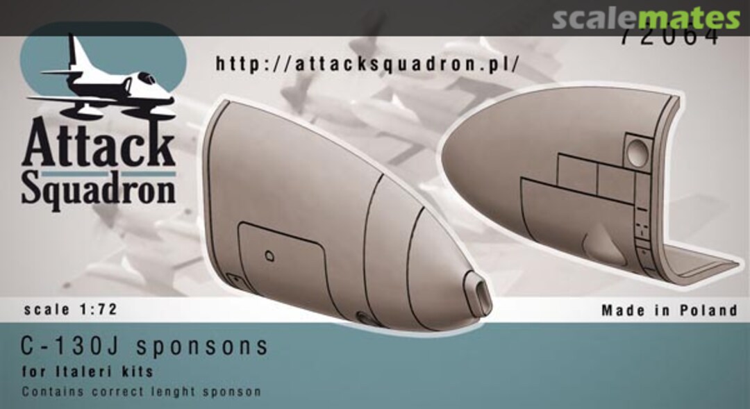 Boxart C-130J Hercules - Sponsons 72064 Attack Squadron Boxart C-130J Hercules - Sponsons 72064 Attack Squadron