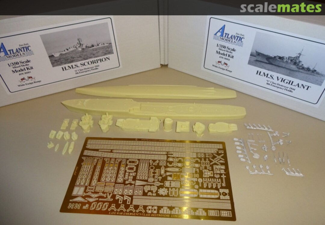 Boxart HMS Vigilant ATK 35052 Atlantic Models Boxart HMS Vigilant ATK 35052 Atlantic Models