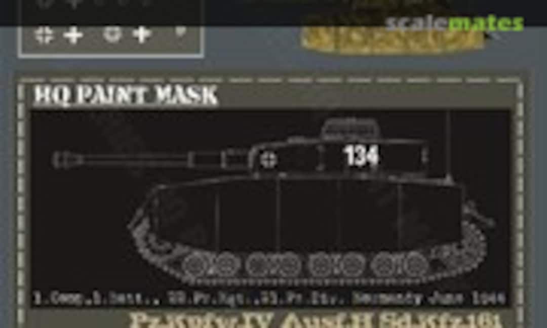 1:16 Pz.Kpfw.IV Ausf.H 1.Comp 1.Batt. 22.Pz.Rgt. 21sPz.Div. Normandy June 1944 Paint Mask (HQ-Masks PIV 004) PIV 004