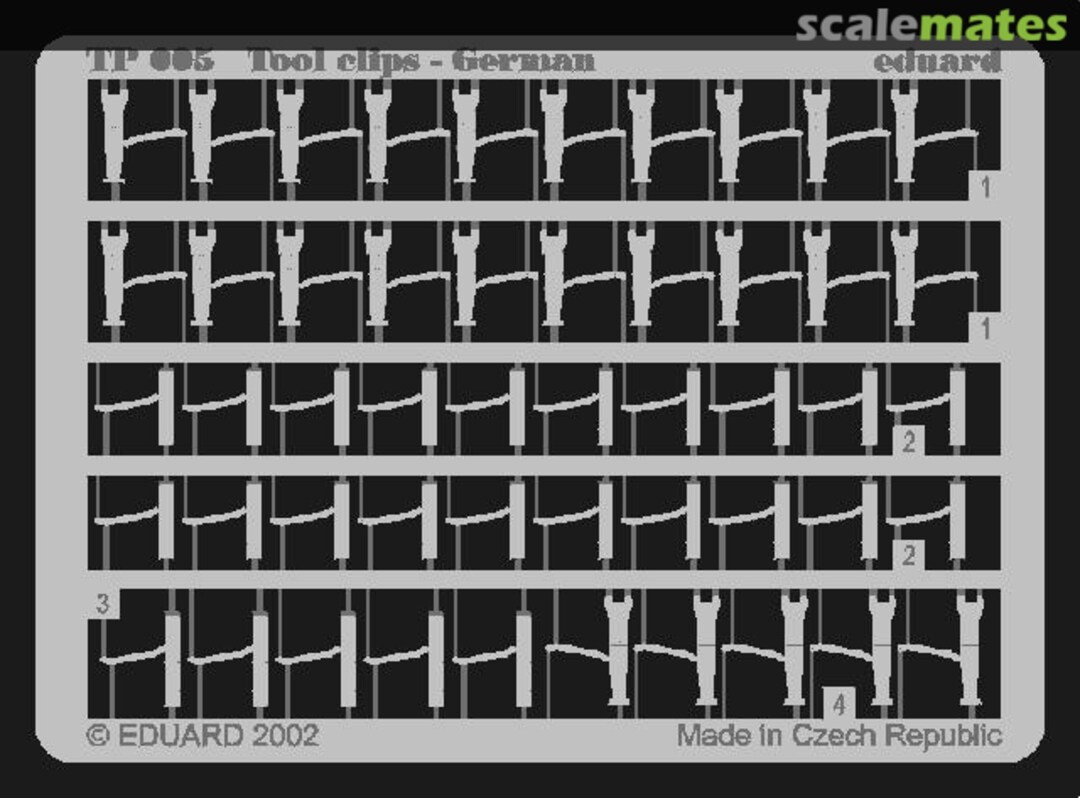 Boxart Vehicle Tool Clips TP005 Eduard Boxart Vehicle Tool Clips TP005 Eduard