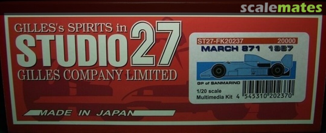 Boxart March 871 ST27-FK20237 Studio27 Boxart March 871 ST27-FK20237 Studio27