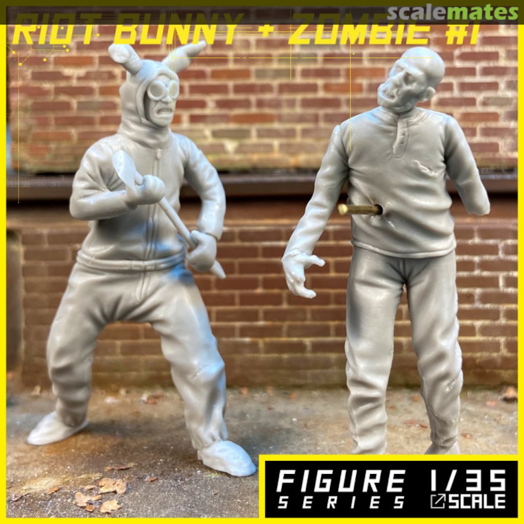 Boxart Zombie #1 + Riot Bunny AM82 Alternity Miniatures Boxart Zombie #1 + Riot Bunny AM82 Alternity Miniatures