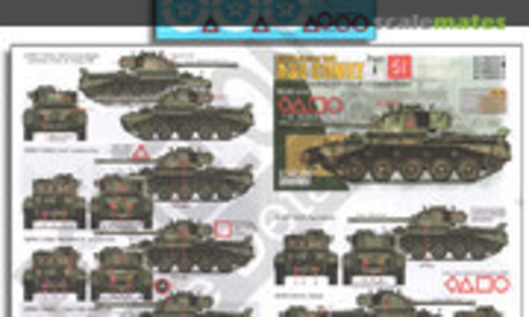 1:35 A34 Comets of 23 Hussars, 11 Armoured Division (Echelon Fine Details ALT352025)