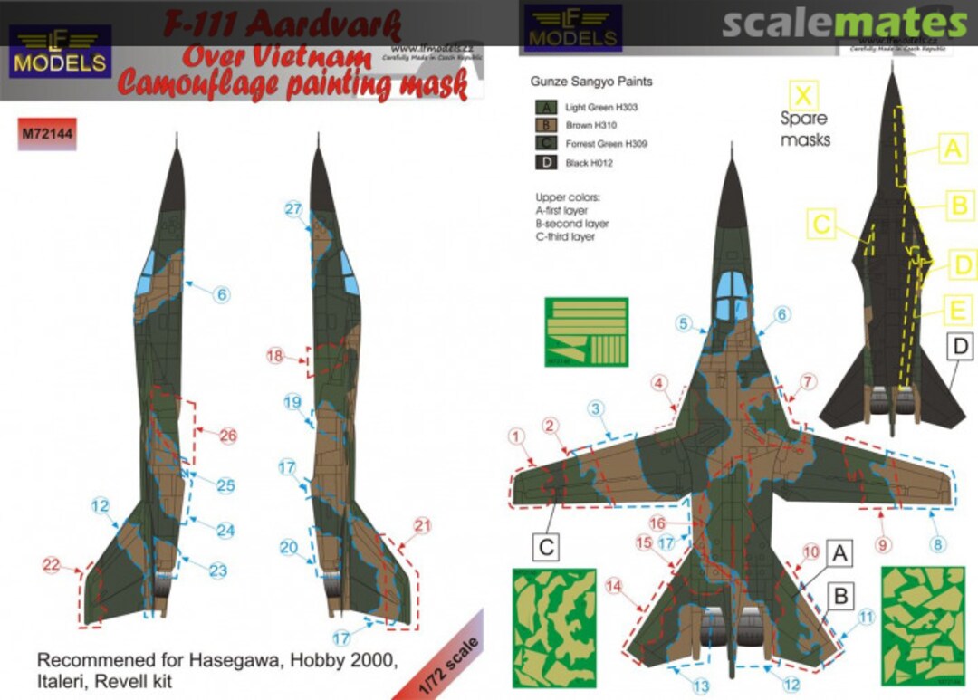 Boxart F-111 Aardvark over Vietnam M72144 LF Models Boxart F-111 Aardvark over Vietnam M72144 LF Models