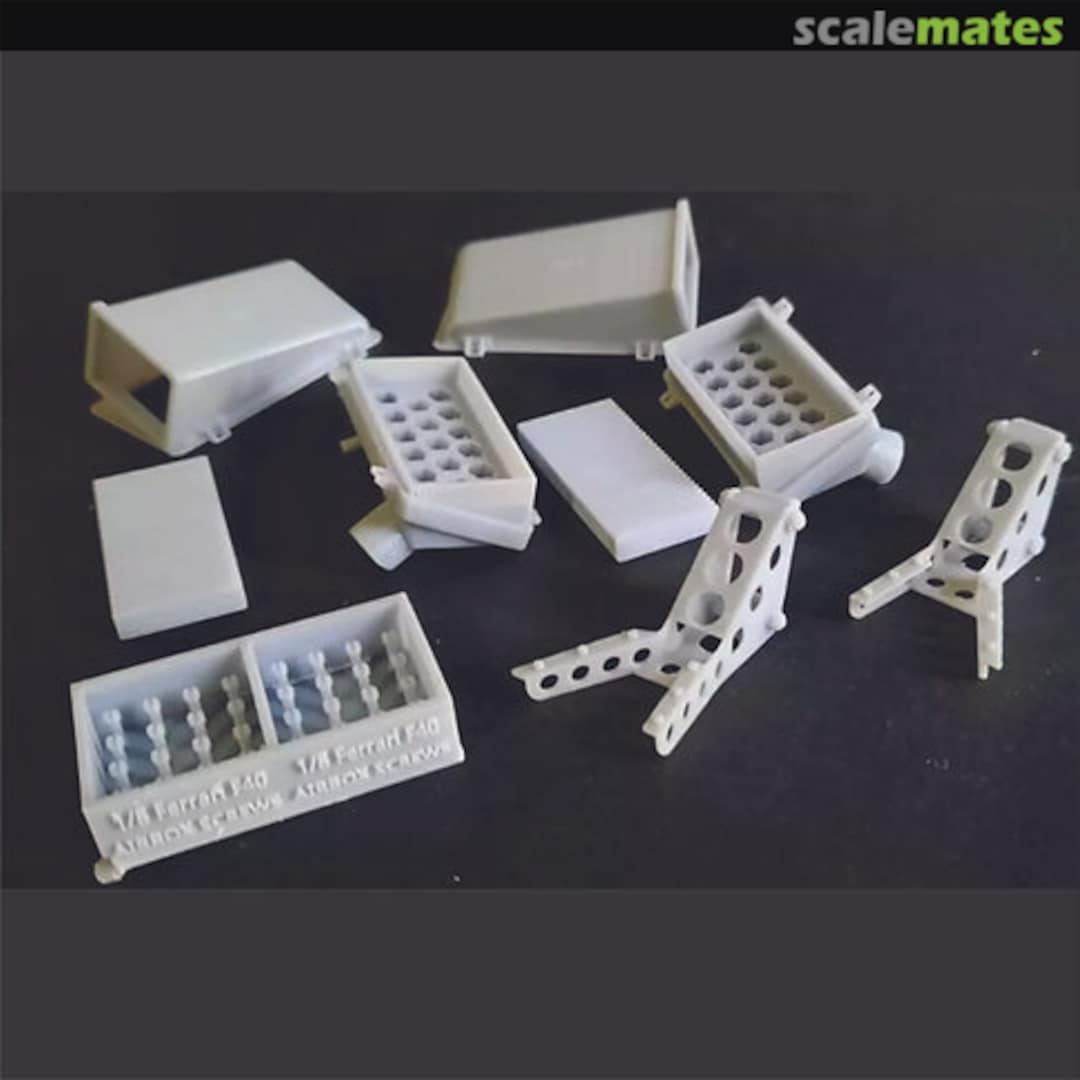 Boxart Ferrari F40 Air Filter Boxes, Brackets & Filters Leadfoot Models Boxart Ferrari F40 Air Filter Boxes, Brackets & Filters Leadfoot Models