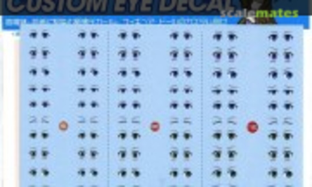 1:12 Custom Eye Decal for Figure & Doll 12-C (HIQPARTS CYD-12C) CYD-12C