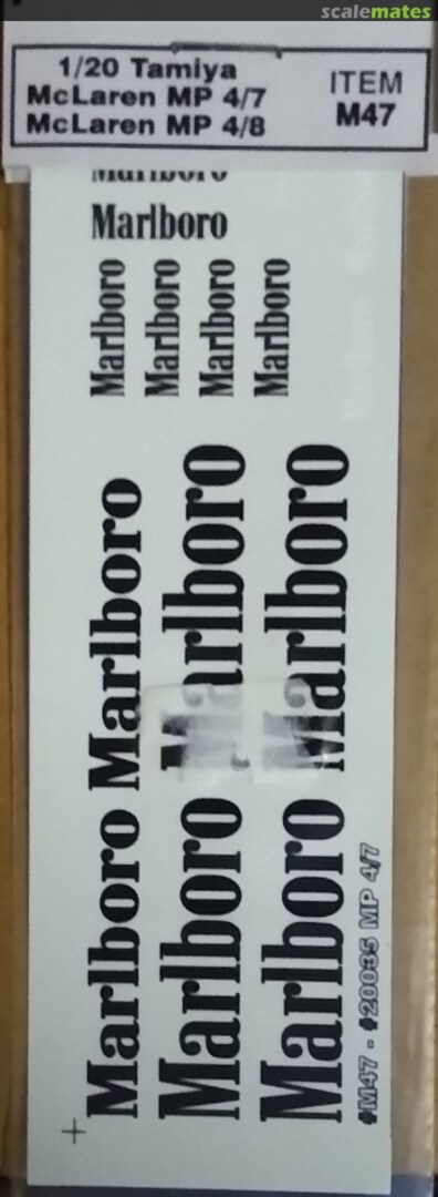 Boxart McLaren MP4/7 Mclaren MP 4/8 M47 F1 Specialties Boxart McLaren MP4/7 Mclaren MP 4/8 M47 F1 Specialties