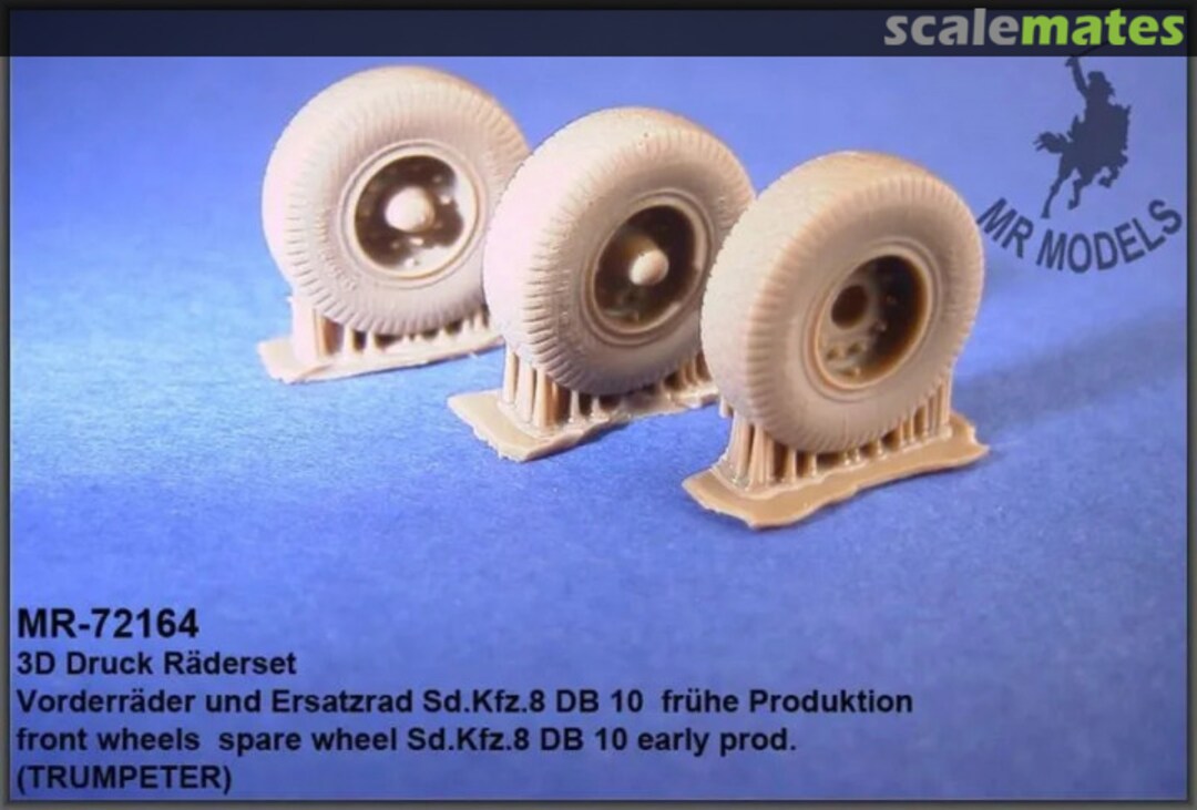 Boxart Front Wheels & Spare Wheel Sd.Kfz.8 DB 10 (Early Production) MR-72164 MR Modellbau