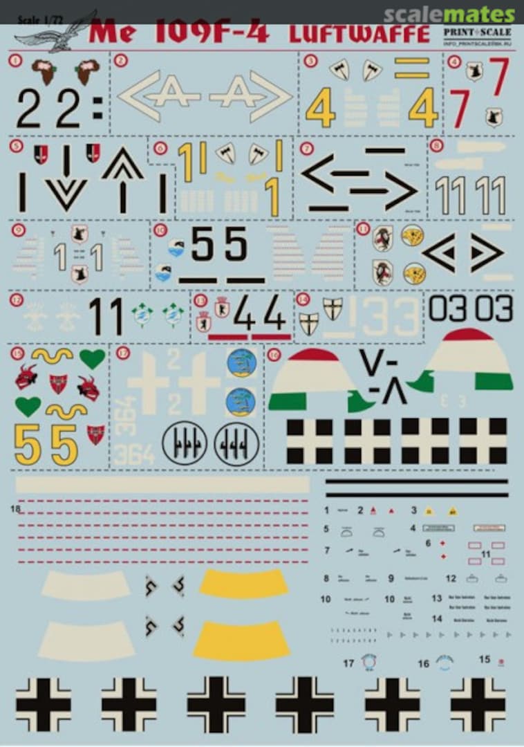 Boxart Messerchmitt Bf-109 F-4 72-049 Print Scale Boxart Messerchmitt Bf-109 F-4 72-049 Print Scale
