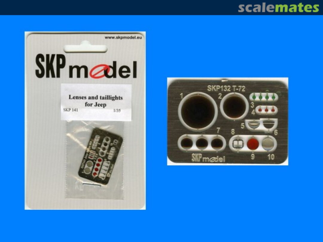 Boxart Jeep Lenses and tailights SKP 141 SKP model Boxart Jeep Lenses and tailights SKP 141 SKP model