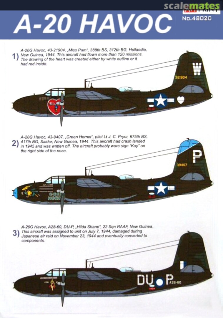 Boxart A-20 Havoc 48020 AVI Print Boxart A-20 Havoc 48020 AVI Print