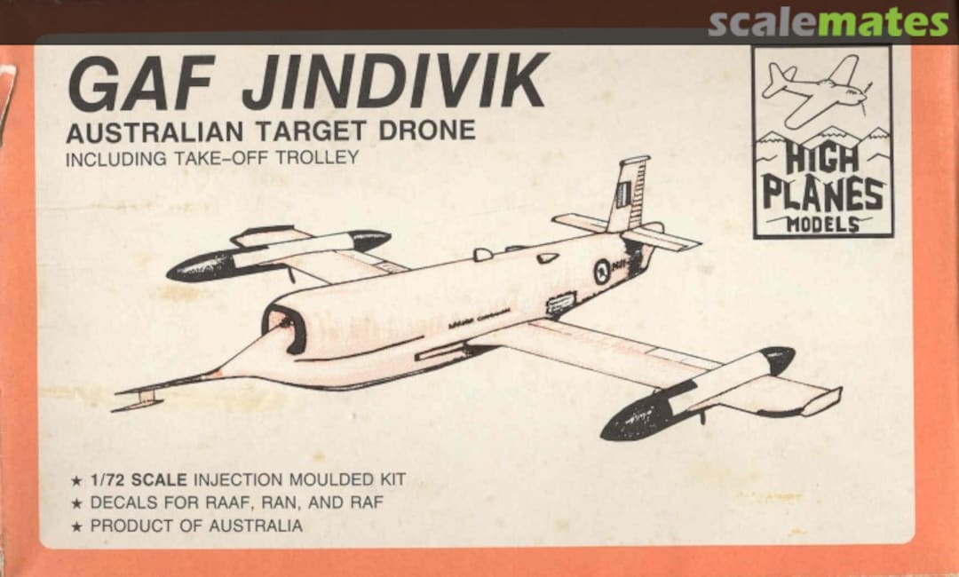 Boxart GAF Jindivik 72-003 High Planes Models