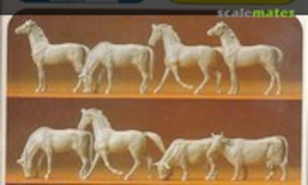 1:72 Pferde, Kühe und Schafe (Preiser 72511) 72511