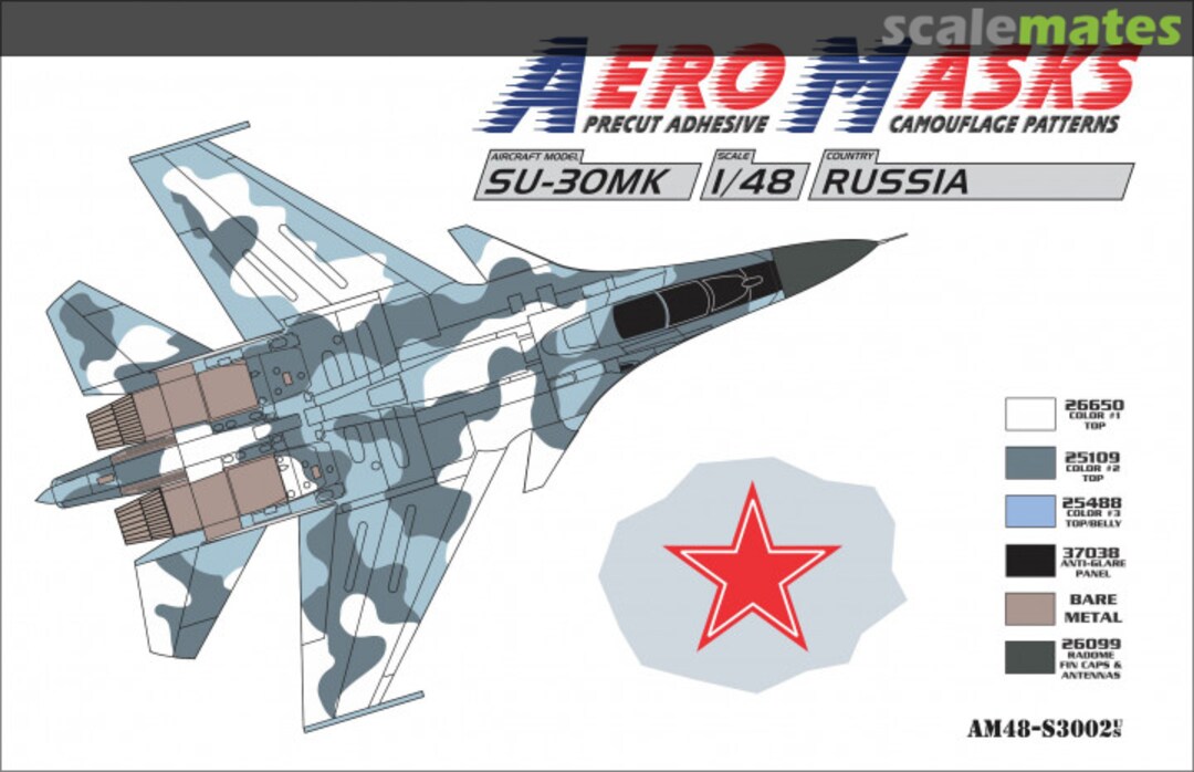 Boxart Su-30MK Russia AM48-S3002 AeroMasks Boxart Su-30MK Russia AM48-S3002 AeroMasks