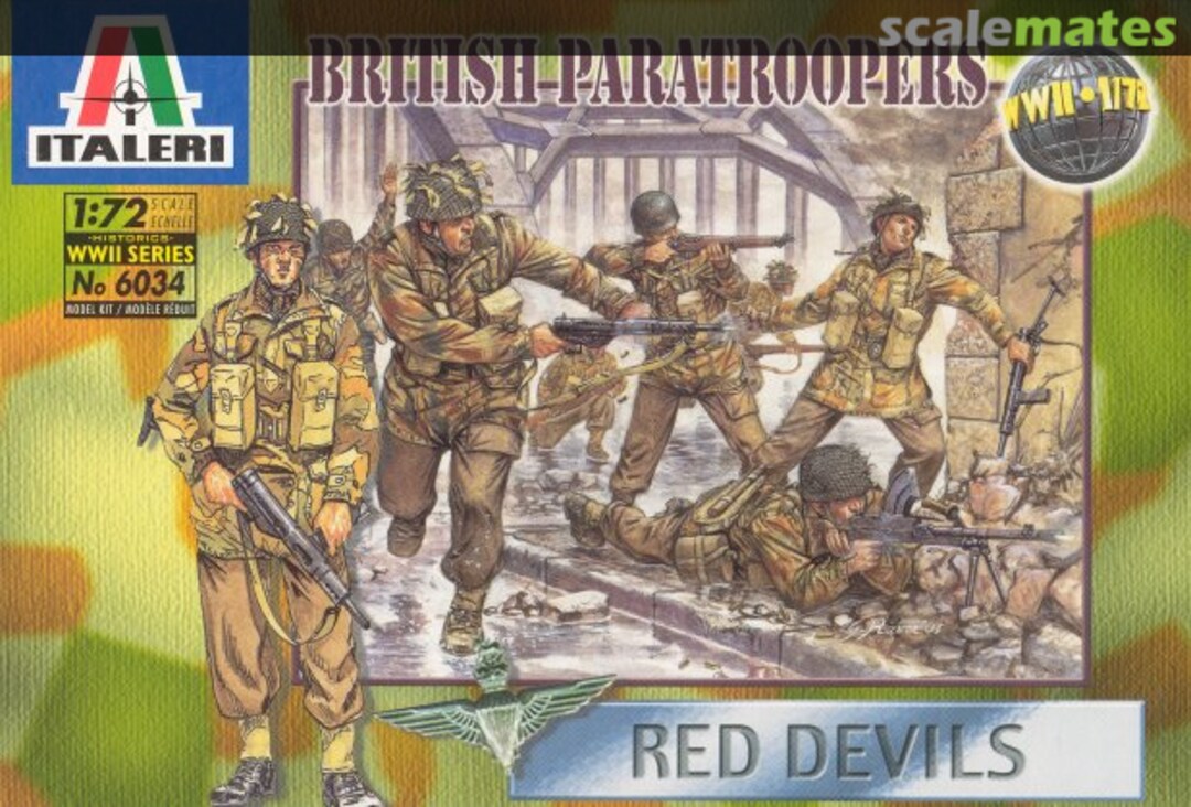 Boxart British Paratroopers Red Devils 6034 Italeri Boxart British Paratroopers Red Devils 6034 Italeri