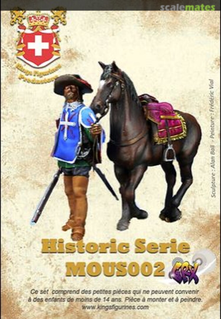 Boxart Mousquetaire avec cheval MOUS002 Kings Figurines Boxart Mousquetaire avec cheval MOUS002 Kings Figurines